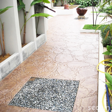 Hoa văn bề mặt Sỏi vườn lớn